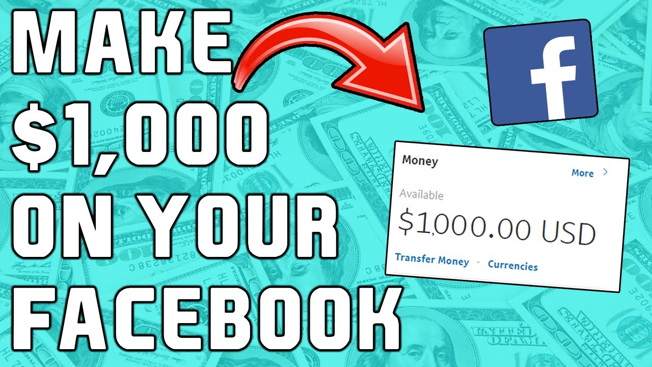Make Your First $1k Online Using ONLY Your FB Profile!